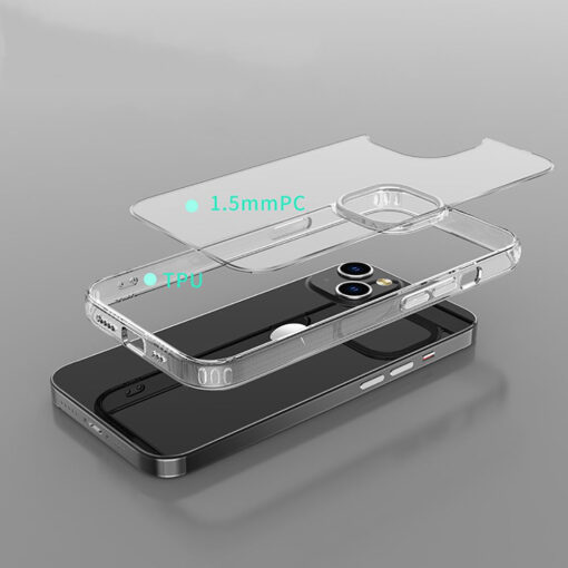 iPhone 13 umbris silikoonist Flexair Hybrid labipaistev 7