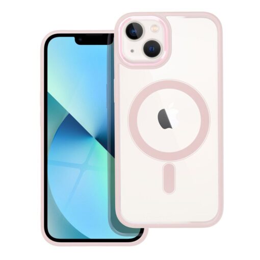 iPhone 13 umbris silikoonist MagSafe COLOR EDGE MAG COVER roosa