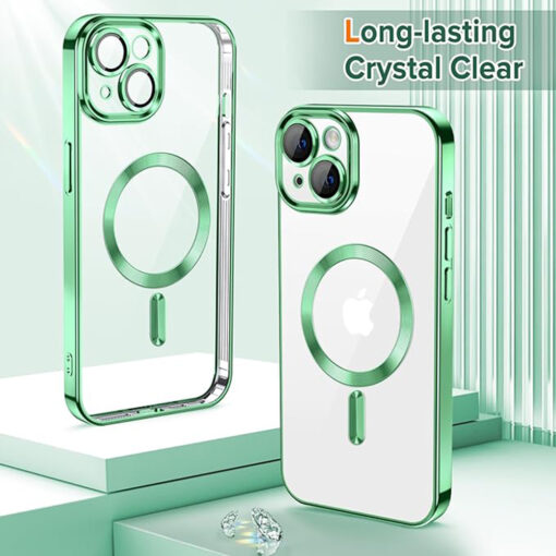 iPhone 13 umbris silikoonist MagSafe Luxury Crystal heleroheline 1