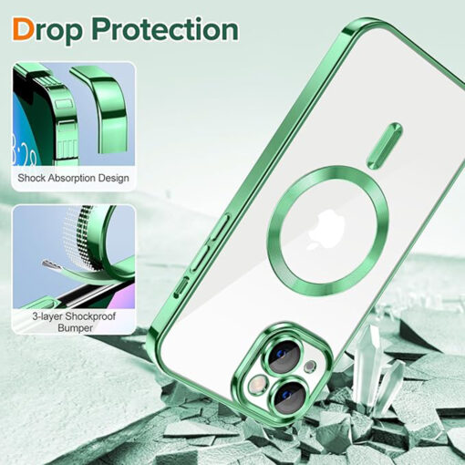 iPhone 13 umbris silikoonist MagSafe Luxury Crystal heleroheline 2