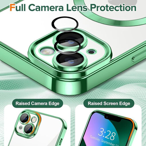 iPhone 13 umbris silikoonist MagSafe Luxury Crystal heleroheline 3
