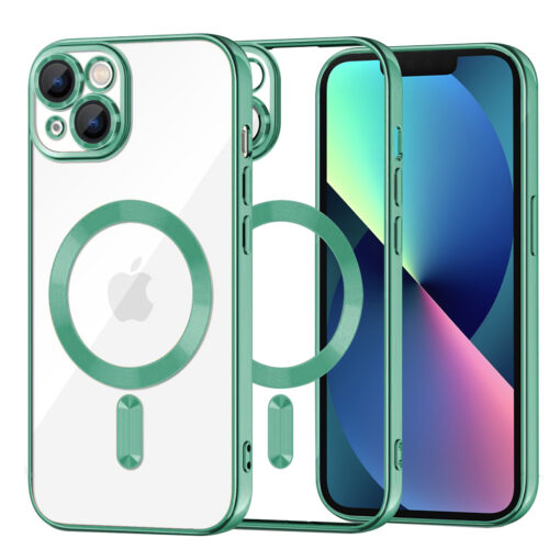 iPhone 13 umbris silikoonist MagSafe Luxury Crystal heleroheline