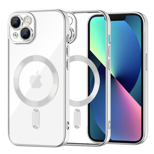 iPhone 13 umbris silikoonist MagSafe Luxury Crystal hobedane