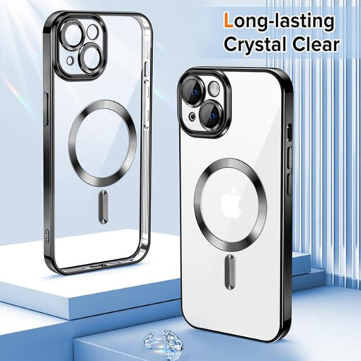 iPhone 13 umbris silikoonist MagSafe Luxury Crystal must 1