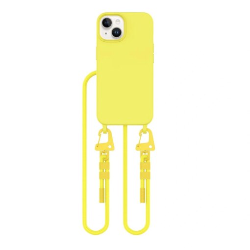iPhone 13 umbris silikoonist Magnecklace MagSafe kanaarikollane 1
