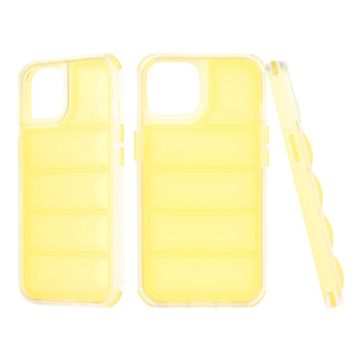 iPhone 13 umbris silikoonist Wave Shield kollane 1