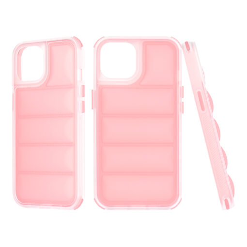 iPhone 13 umbris silikoonist Wave Shield roosa 1