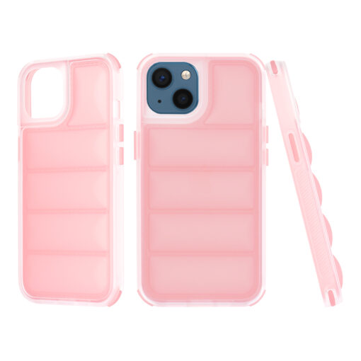 iPhone 13 umbris silikoonist Wave Shield roosa