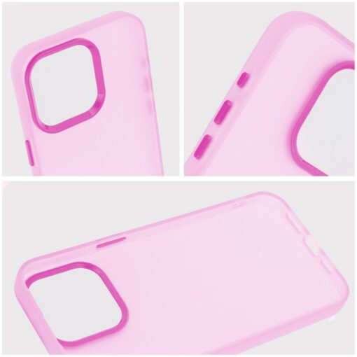 iPhone 13 umbris silikoonist ja plastikust SAPPY roosa 3