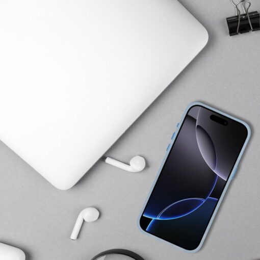 iPhone 13 umbris silikoonist ja plastikust SAPPY sinine 2