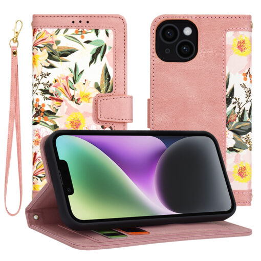 iPhone 14 kaaned kunstnahast FlipCraft sweetheart pink