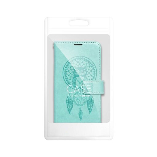 iPhone 14 kaaned kunstnahast MEZZO Book dreamcatcher roheline 6