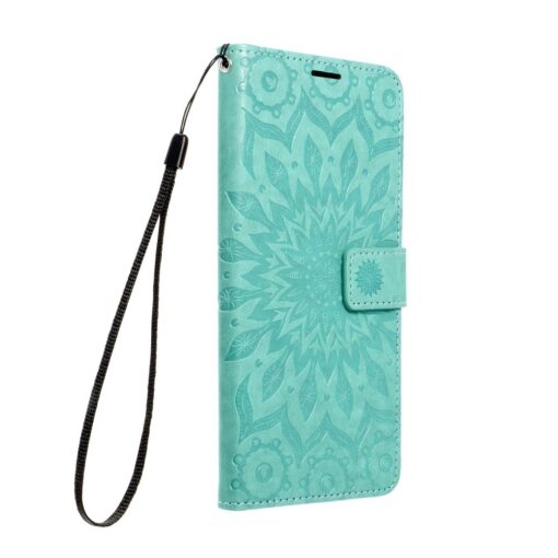 iPhone 14 kaaned kunstnahast MEZZO Book mandala roheline 1