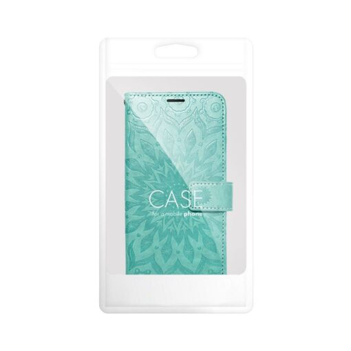 iPhone 14 kaaned kunstnahast MEZZO Book mandala roheline 10
