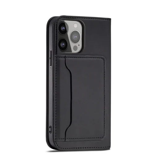 iPhone 14 kaaned kunstnahast Magnet Card Case must 10
