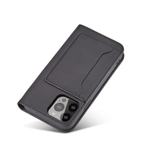 iPhone 14 kaaned kunstnahast Magnet Card Case must 7