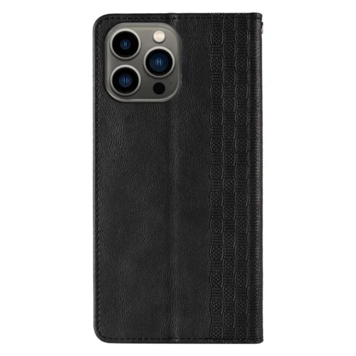 iPhone 14 kaaned kunstnahast Magnet Strap Case must 5