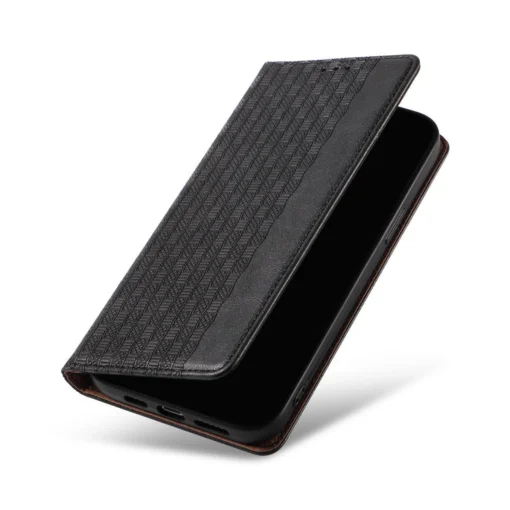 iPhone 14 kaaned kunstnahast Magnet Strap Case must 8