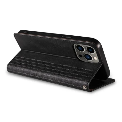 iPhone 14 kaaned kunstnahast Magnet Strap Case must 9