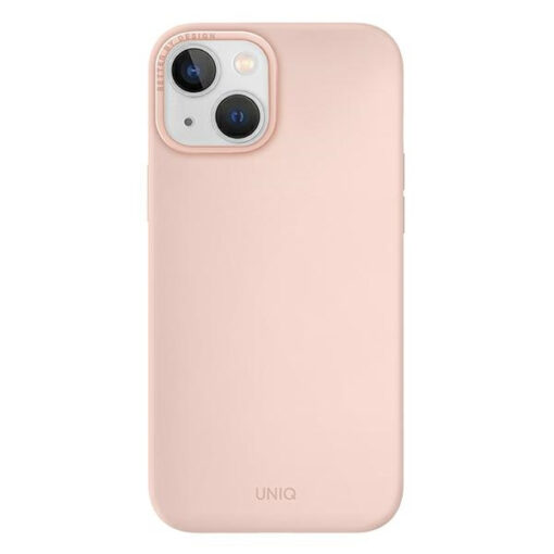 iPhone 14 umbris silikoonist UNIQ Lino roosakasroosa 1