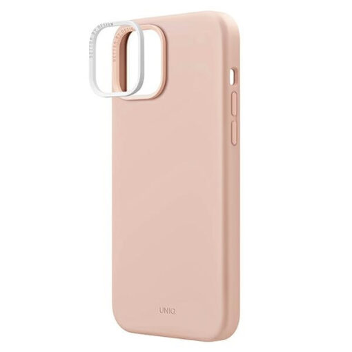 iPhone 14 umbris silikoonist UNIQ Lino roosakasroosa 2