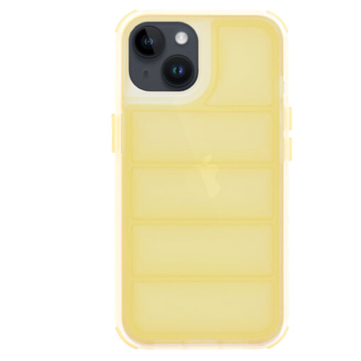 iPhone 14 umbris silikoonist Wave Shield kollane 2