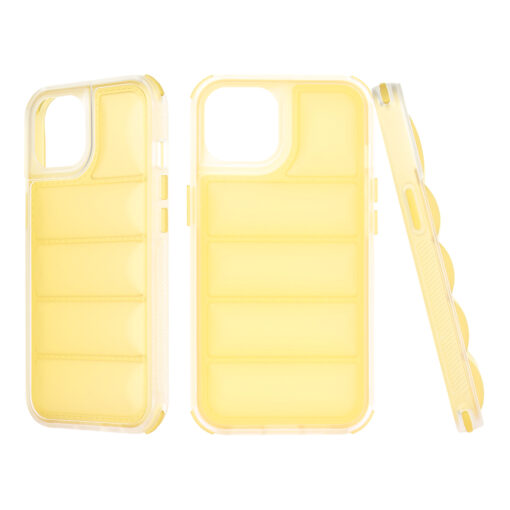 iPhone 14 umbris silikoonist Wave Shield kollane 3