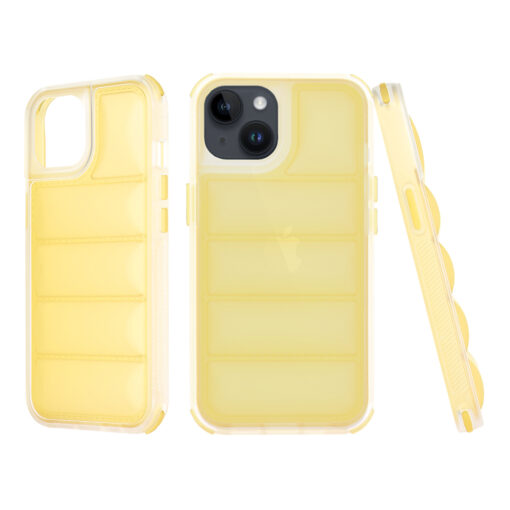 iPhone 14 umbris silikoonist Wave Shield kollane