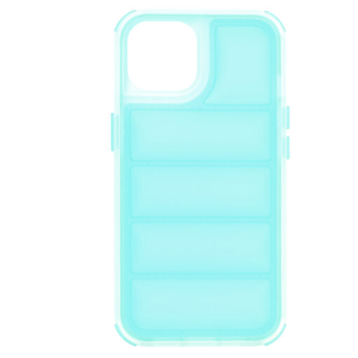 iPhone 14 umbris silikoonist Wave Shield turkiissinine 1