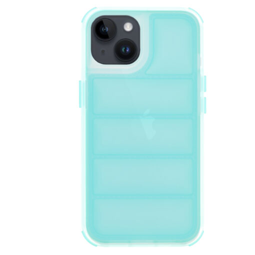iPhone 14 umbris silikoonist Wave Shield turkiissinine 2