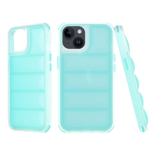 iPhone 14 umbris silikoonist Wave Shield turkiissinine