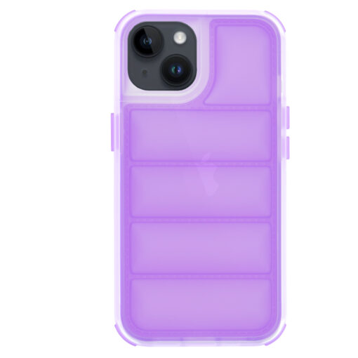 iPhone 14 umbris silikoonist Wave Shield violetne 2