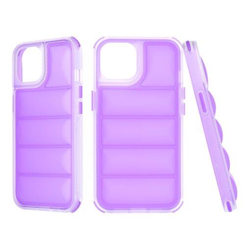 iPhone 14 umbris silikoonist Wave Shield violetne 3