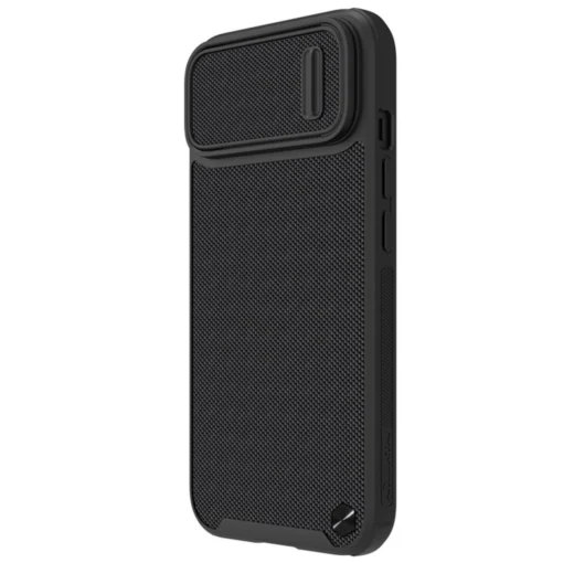 iPhone 14 umbris silikoonist ja nailonist Nillkin Textured S kaamerakaitsega must 1