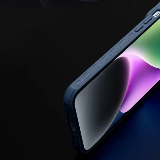 iPhone 14 umbris silikoonist ja nailonist Nillkin Textured S kaamerakaitsega must 10