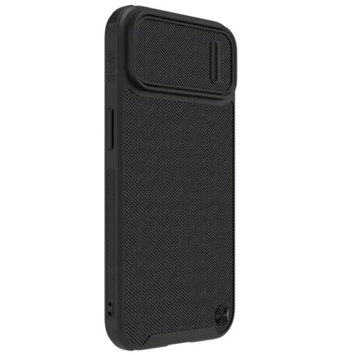 iPhone 14 umbris silikoonist ja nailonist Nillkin Textured S kaamerakaitsega must 2