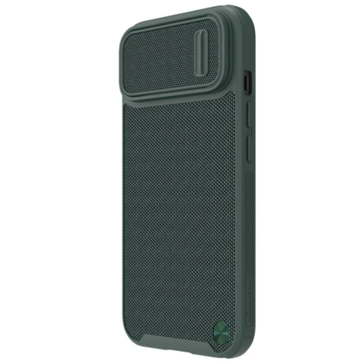 iPhone 14 umbris silikoonist ja nailonist Nillkin Textured S kaamerakaitsega roheline 1