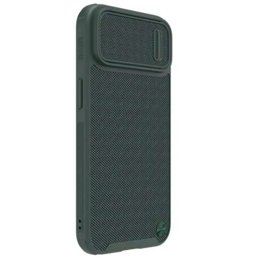 iPhone 14 umbris silikoonist ja nailonist Nillkin Textured S kaamerakaitsega roheline 2