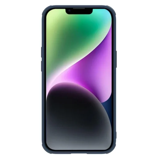 iPhone 14 umbris silikoonist ja nailonist Nillkin Textured S kaamerakaitsega sinine 5