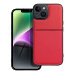 iPhone-14-umbris-silikoonist-servade-ja-tekstiilist-tagusega-NOBLE-punane