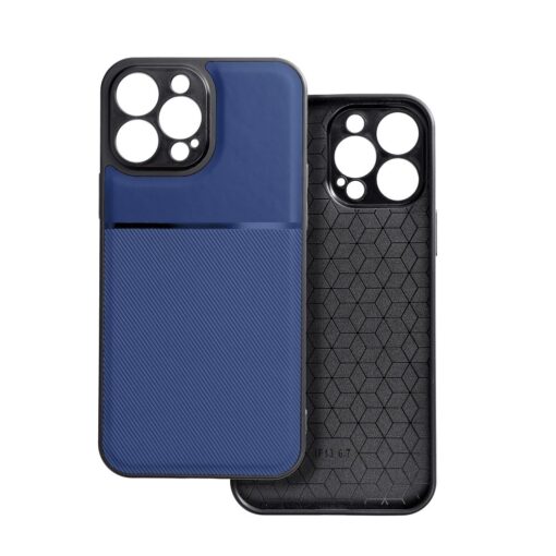 iPhone 14 umbris silikoonist servade ja tekstiilist tagusega NOBLE sinine 3