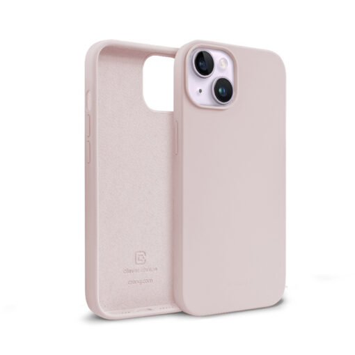 iPhone 1413 umbris silikoonist Crong Color Cover roosakas liivakarva 4