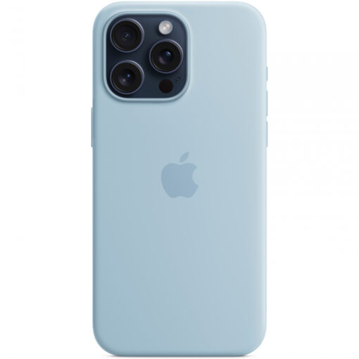 iPhone 15 PRO MAX umbris silikoonist MagSafe Light Blue MWNR3ZMA 1