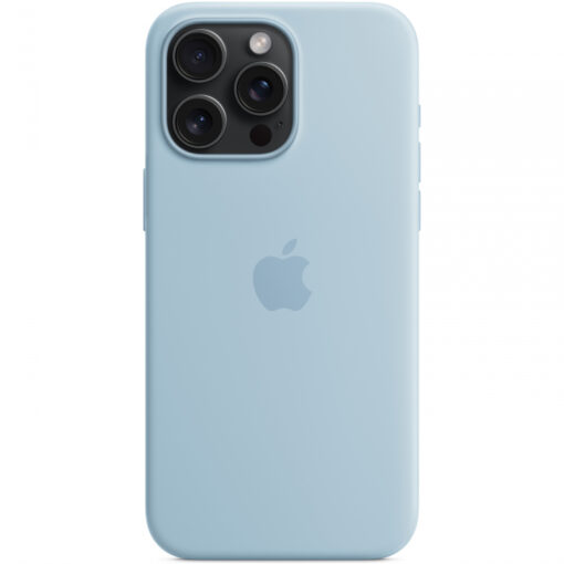 iPhone 15 PRO MAX umbris silikoonist MagSafe Light Blue MWNR3ZMA 2