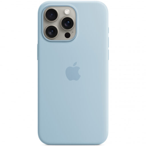 iPhone 15 PRO MAX umbris silikoonist MagSafe Light Blue MWNR3ZMA 3