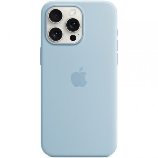 iPhone 15 PRO MAX umbris silikoonist MagSafe Light Blue MWNR3ZMA 4