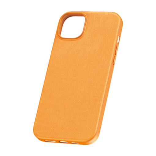 iPhone 15 Pro Max umbris kunstnahast Baseus Fauxther Series oranz 1