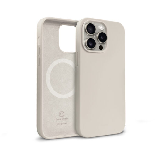 iPhone 15 Pro Max umbris silikoonist Crong Color Cover Magnetic MagSafe helebeez 4