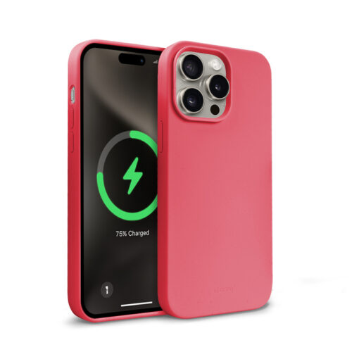 iPhone 15 Pro Max umbris silikoonist Crong Color Cover Magnetic MagSafe roosa 2