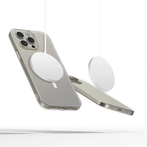 iPhone 15 Pro Max umbris silikoonist FlexAir MagSafe labipaistev 2
